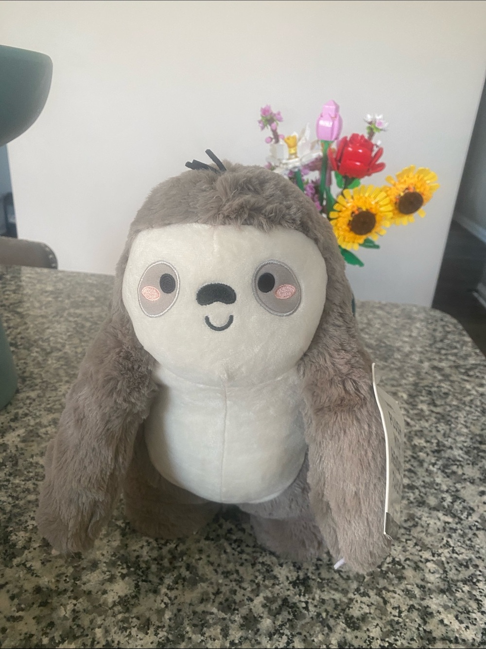 NWT SMOKO Sloth Plush With Heatable Pouch - Picture 4 of 11